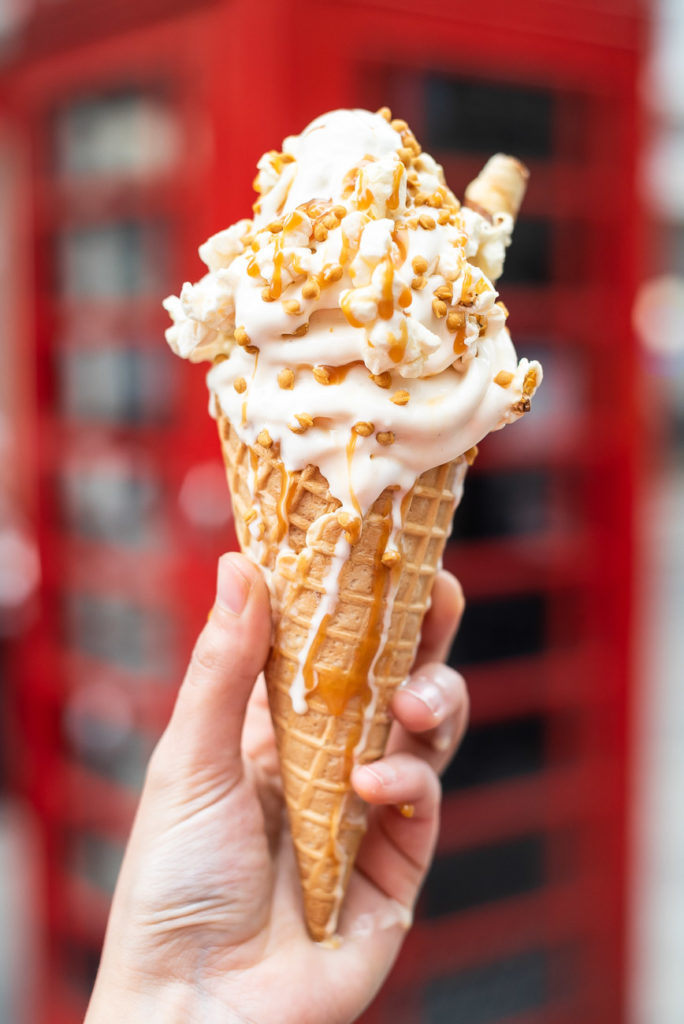 tips for street food photography - ice cream in London