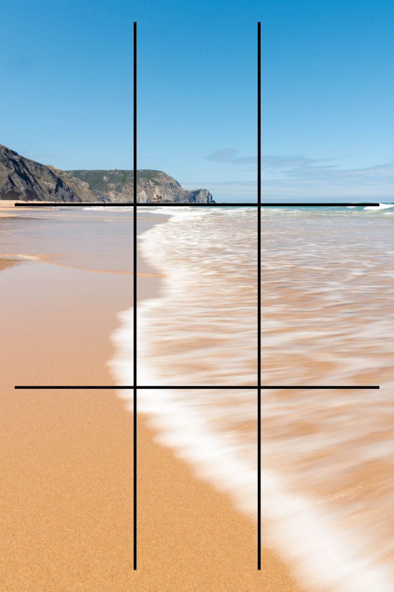 activate the grid on your smartphone for easy composition