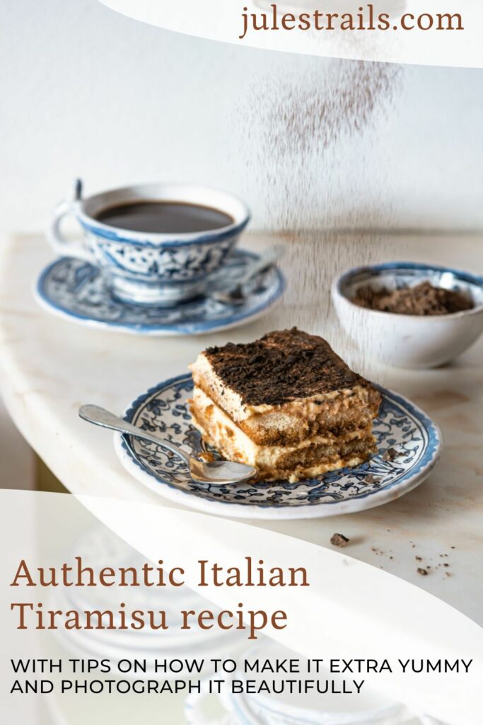 Authentic Italian tiramisu pinterest pin